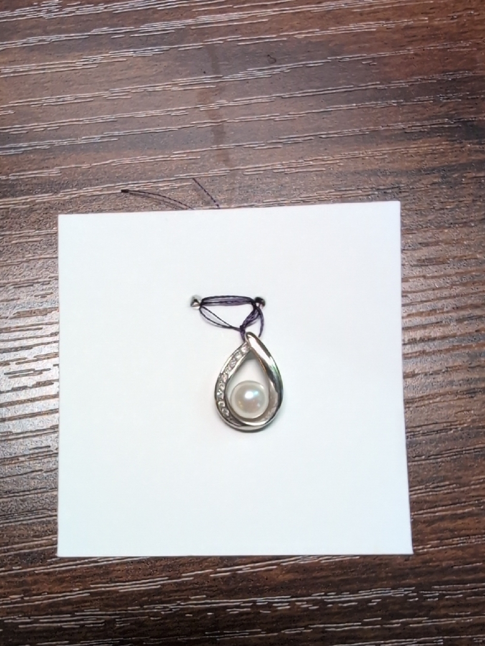 Diamond Pearl Pendant